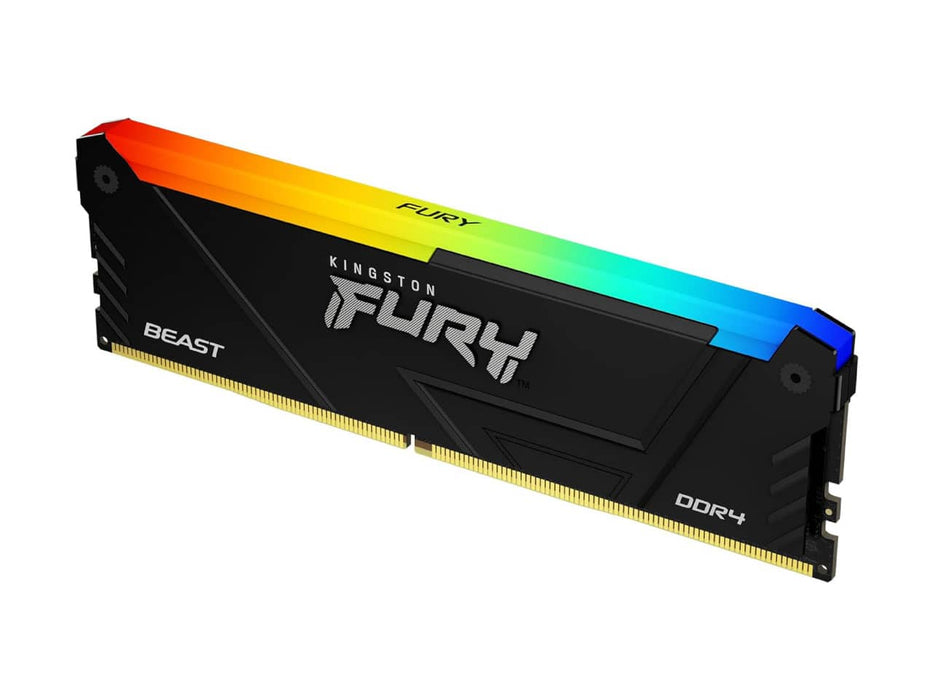 Kingston FURY Beast 16GB (1x16GB) DDR4 3200MT/s RGB Desktop Memory (KF432C16BB2A/16)