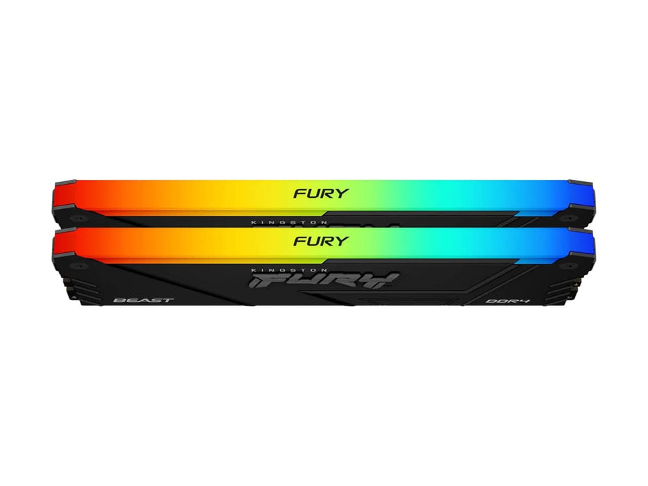 Kingston FURY Beast RGB 16GB (2x8GB) DDR4 3200MT/s Desktop Memory (KF432C16BB2AK2/16)