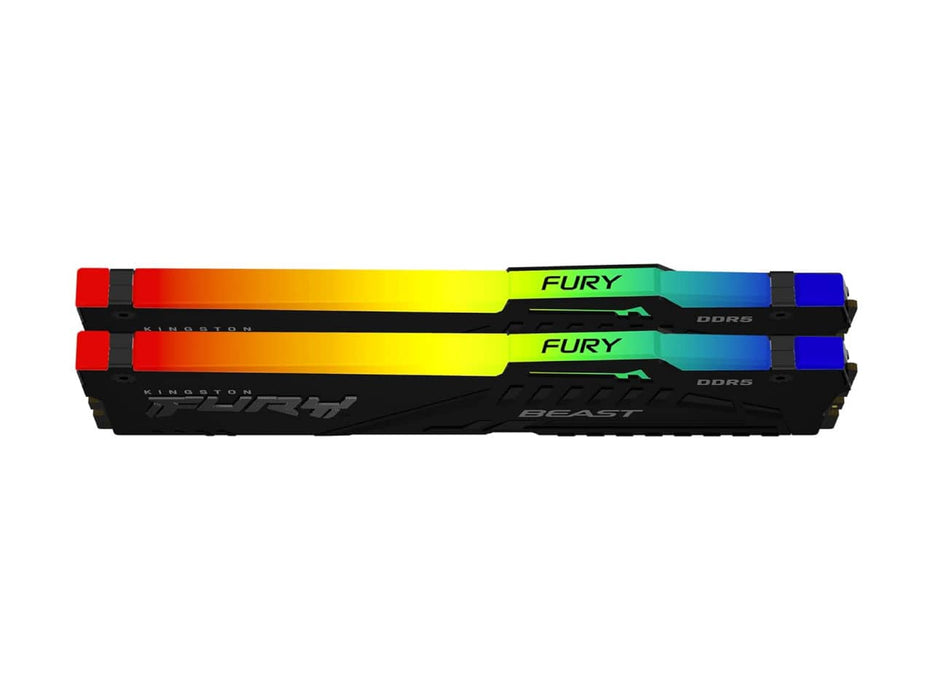 Kingston FURY Beast RGB 64GB (2x32GB) DDR5-5600 Desktop Memory (KF556C40BBAK2-64)