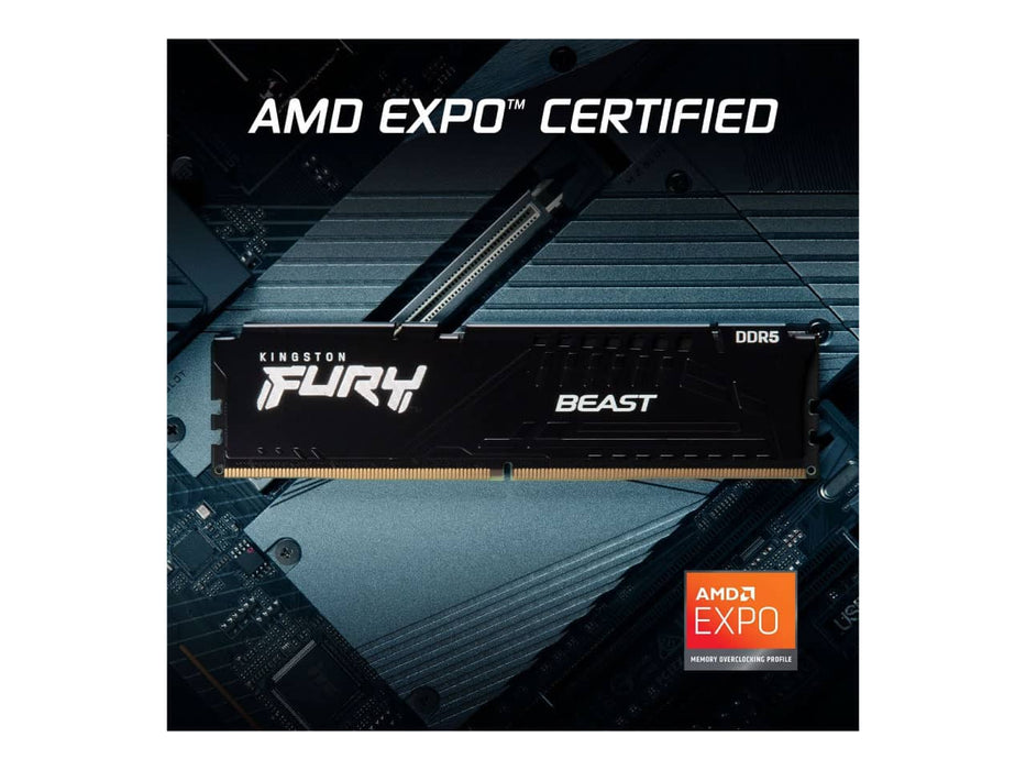 Kingston FURY Beast 32GB (2x16GB) DDR5-6000 Desktop Memory (KF560C30BBEK2-32)