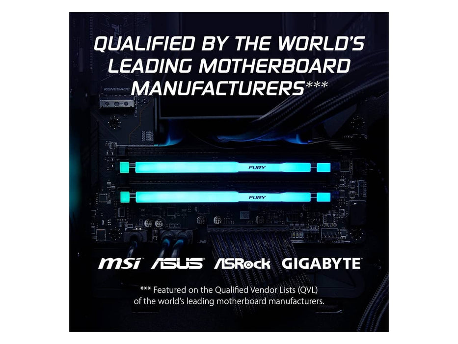 Kingston FURY BEAST 64GB (2x32GB) DDR5-6000 Desktop Memory (KF560C36BBEAK2-64)