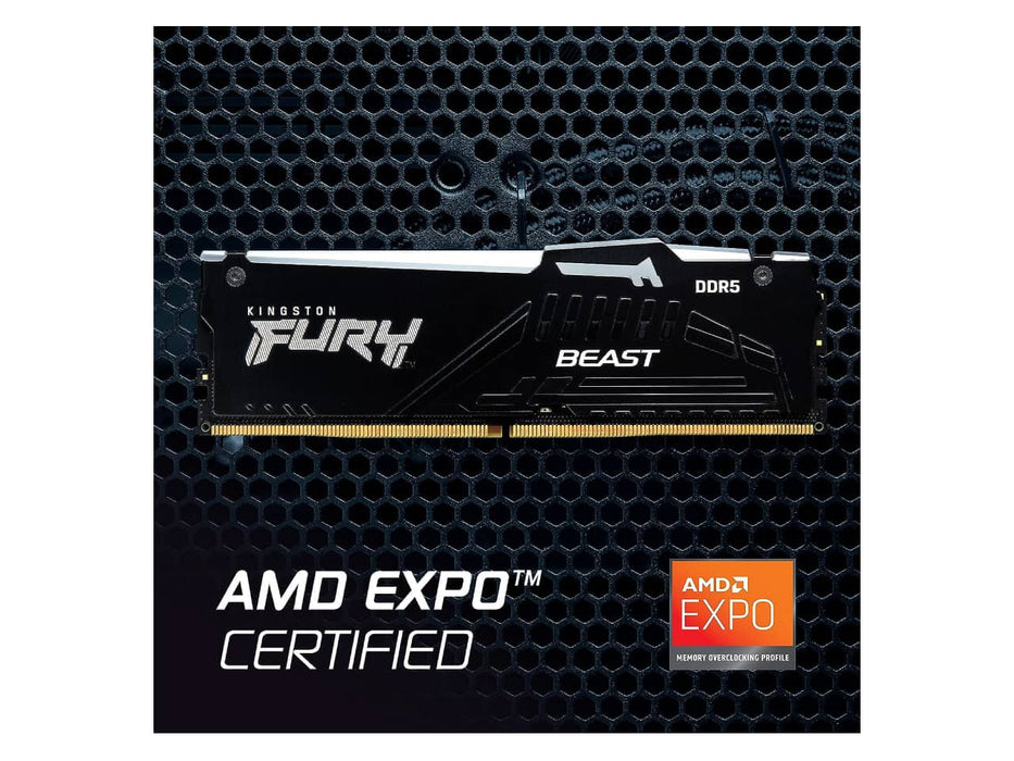 Kingston FURY BEAST 64GB (2x32GB) DDR5-6000 Desktop Memory (KF560C36BBEAK2-64)