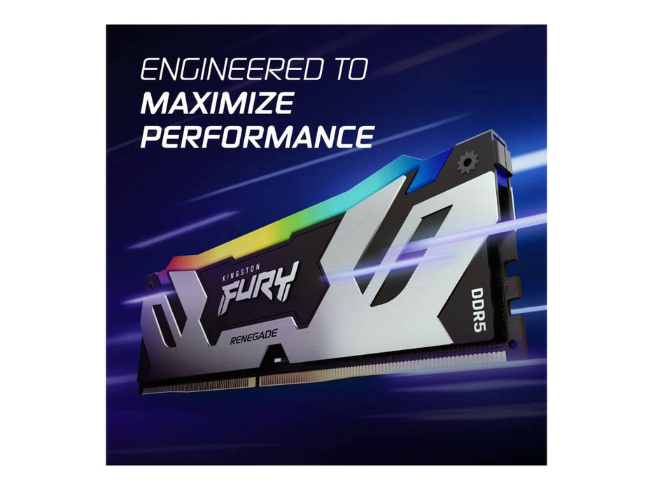 Kingston FURY Renegade RGB 32GB (2x16GB) DDR5 6400MT/s Desktop Memory (KF564C32RSAK2-32)