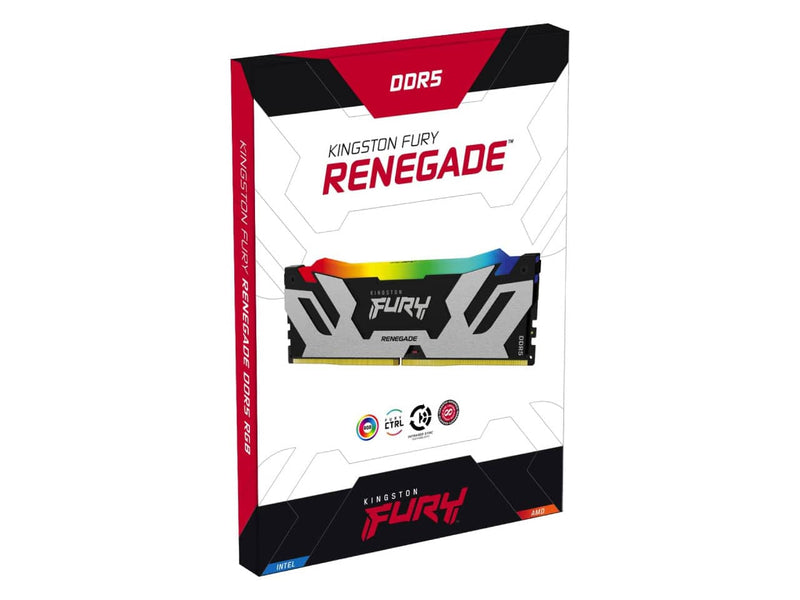 Kingston FURY Renegade RGB 64GB (2x32GB) DDR5 6400MT/s Desktop Memory (KF564C32RSAK2-64)