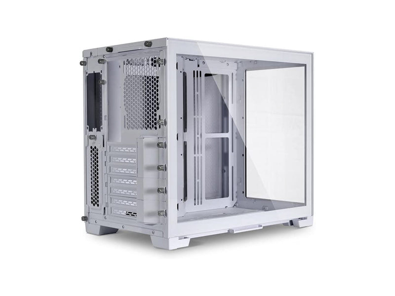 Lian Li 011 Dynamic Mini (Snow Edition) Computer Case, ATX Mini Tower, White, Tempered Glass (011D MINI-S)