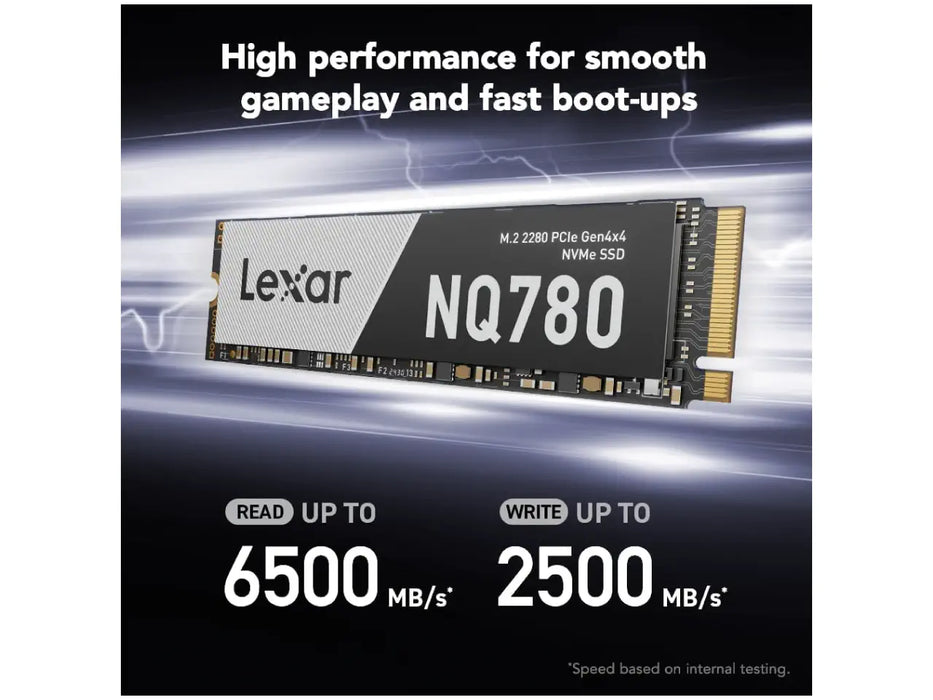 Lexar NQ780 1TB NVMe M.2 2280 Solid State Drive (SSD) - LNQ780X001T-RNNNU