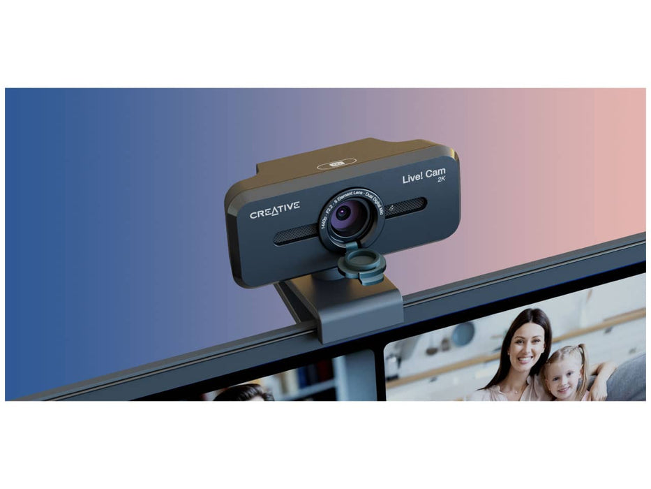 Creative Live! Cam Sync V3 Web Camera, 2K QHD, 4K Digital Zoom, Built-in Mics