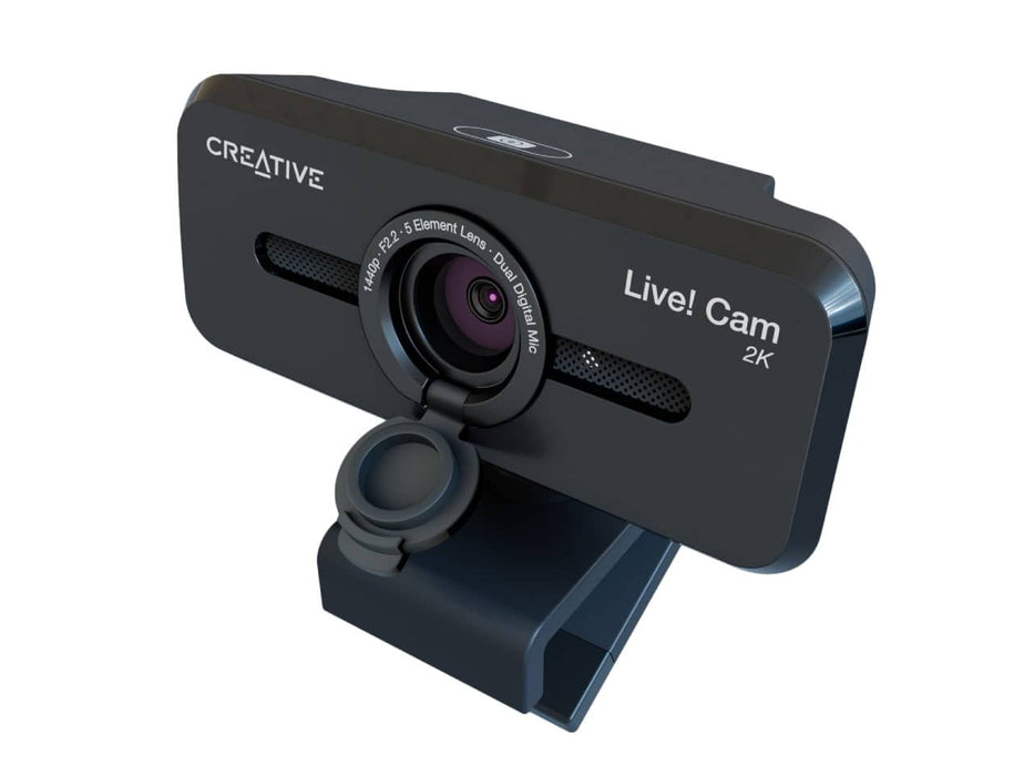 Creative Live! Cam Sync V3 Web Camera, 2K QHD, 4K Digital Zoom, Built-in Mics
