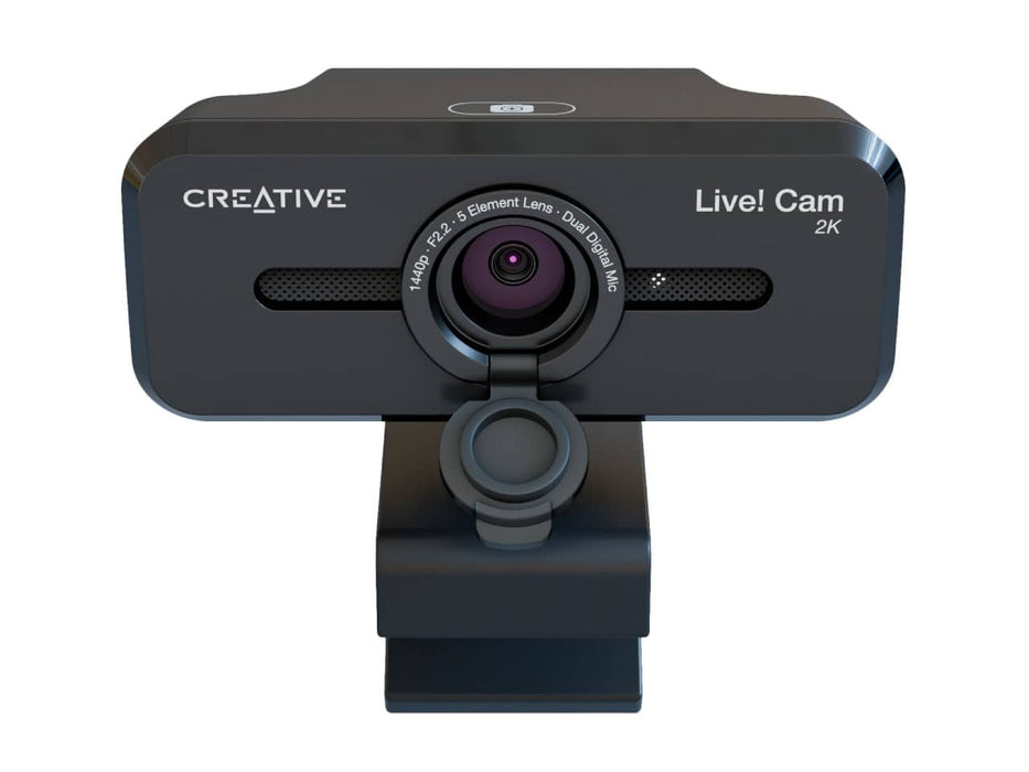 Creative Live! Cam Sync V3 Web Camera, 2K QHD, 4K Digital Zoom, Built-in Mics