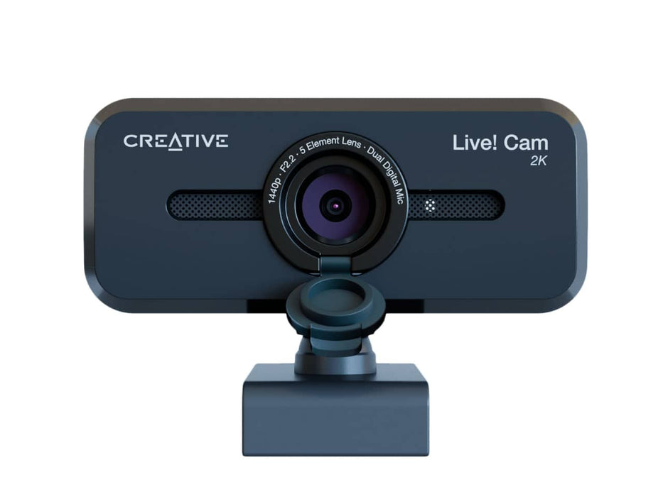 Creative Live! Cam Sync V3 Web Camera, 2K QHD, 4K Digital Zoom, Built-in Mics