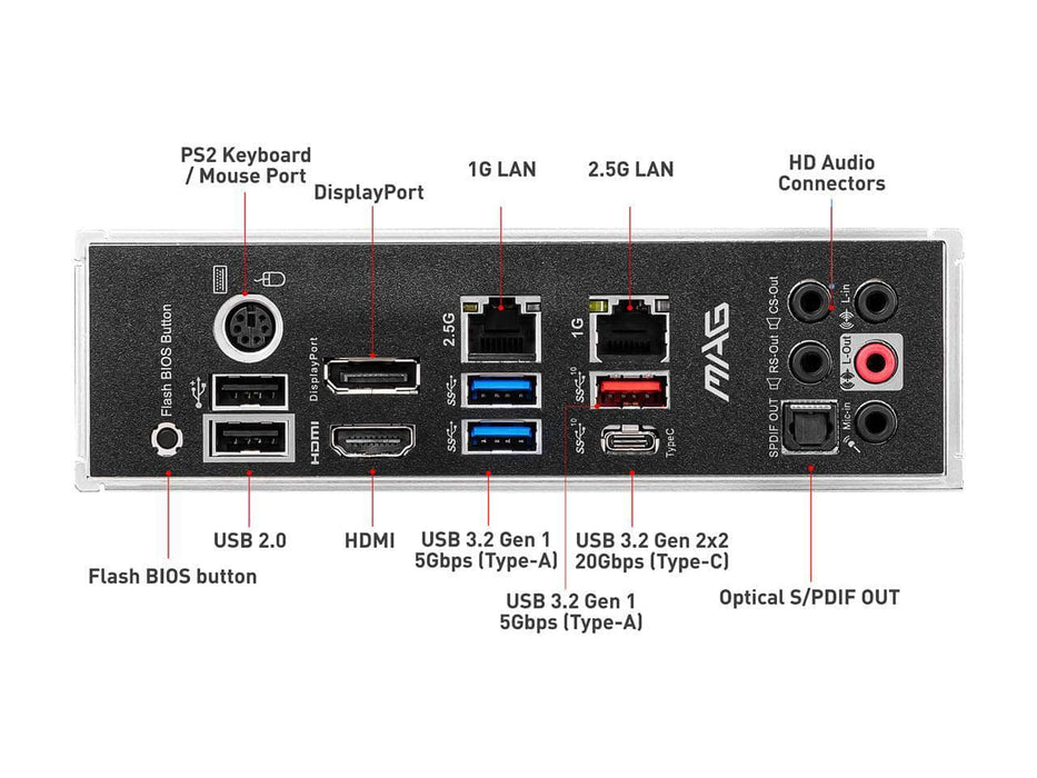 MSI MAG B550 TOMAHAWK AM4 AMD ATX Motherboard