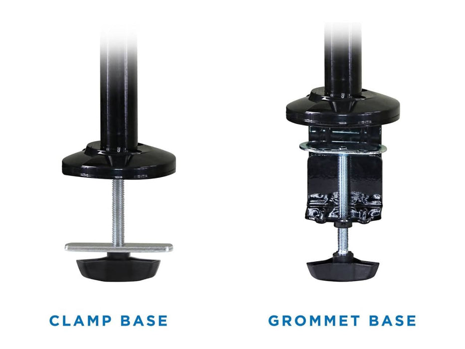Mount-It! Sit-Stand Desk Mount Workstation, Height Adjustable Standing Desk, Dual Monitor Mount, Keyboard Mount, Fits Two Displays up to 27-Inch