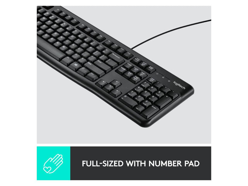 Logitech MK120 USB Wired Keyboard and Mouse Combo