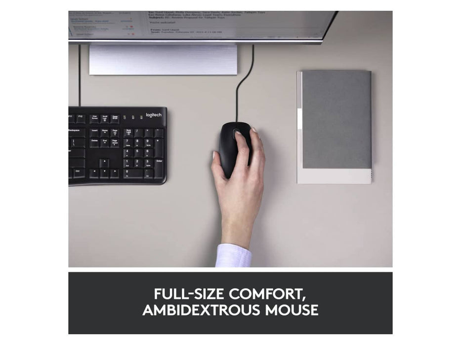 Logitech MK120 USB Wired Keyboard and Mouse Combo