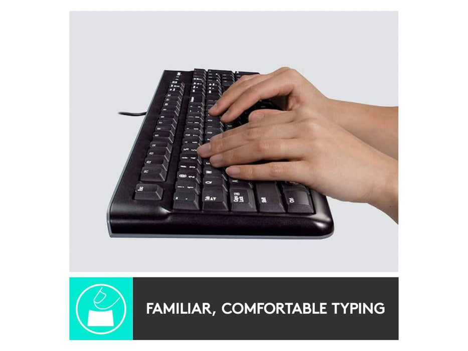 Logitech MK120 USB Wired Keyboard and Mouse Combo