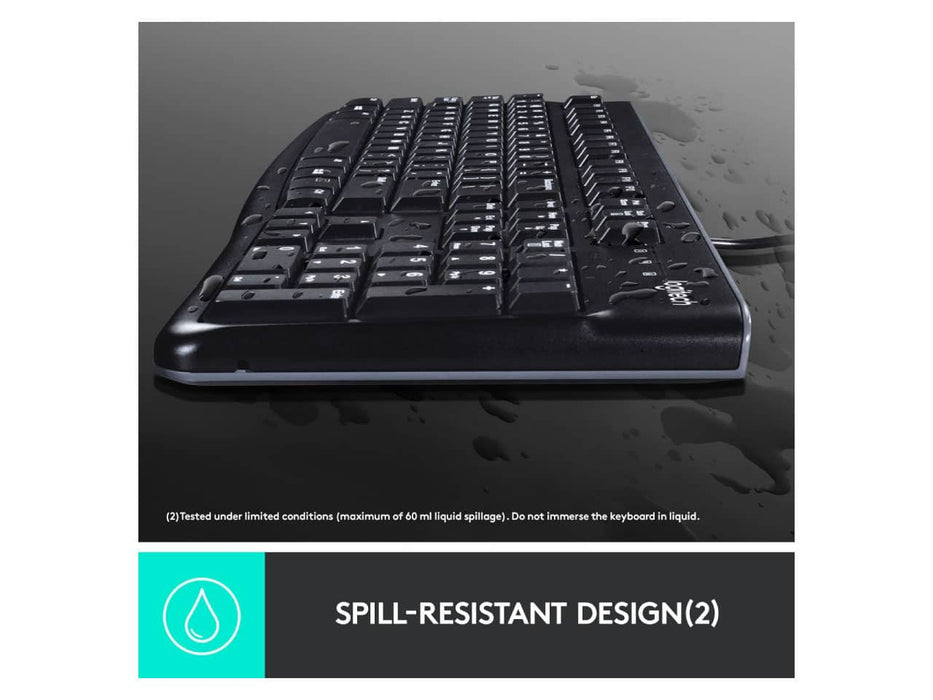 Logitech MK120 USB Wired Keyboard and Mouse Combo