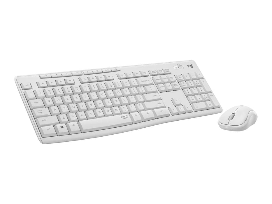 Logitech MK295 Wireless Mouse & Keyboard Combo, SilentTouch Technology, Full Numpad, 90% Noise Reduction, Off-White