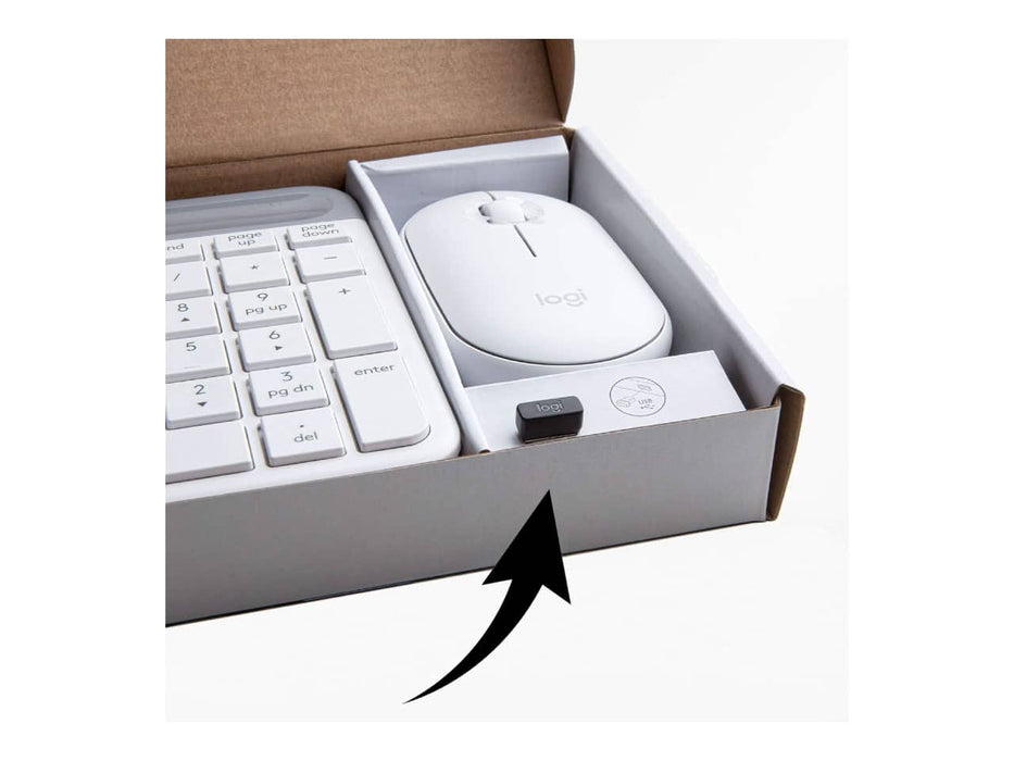 Logitech MK470 Slim Wireless Mouse & Keyboard Combo, 2.4GHz, Ultra Quiet, Graphite