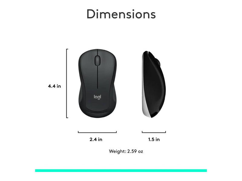 Logitech MK540 Wireless Mouse & Keyboard Combo, Black