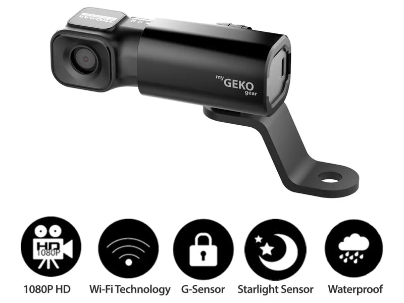 GekoGear Moto Snap Full HD (1080p) Motorcycle Dash Camera
