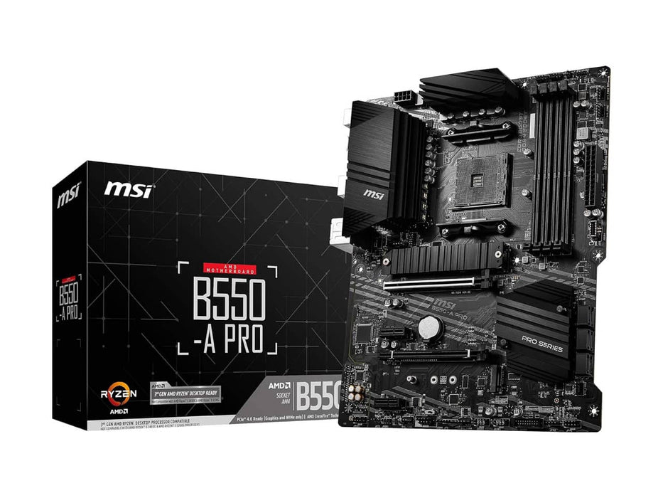 MSI B550-A Pro ProSeries Motherboard, AMD AM4, ATX, DDR4