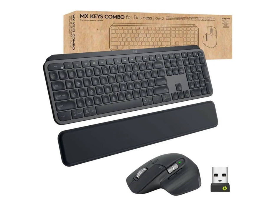 Logitech MX Keys Combo for Business Gen 2 Mouse & Keyboard Combo, Graphite