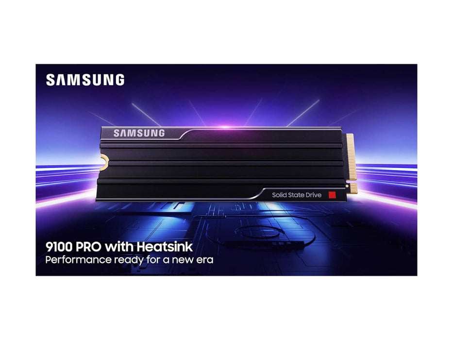 Samsung 2TB 9100 PRO with Heatsink NVMe M.2 Solid State Drive (SSD) - MZ-VAP2T0CW