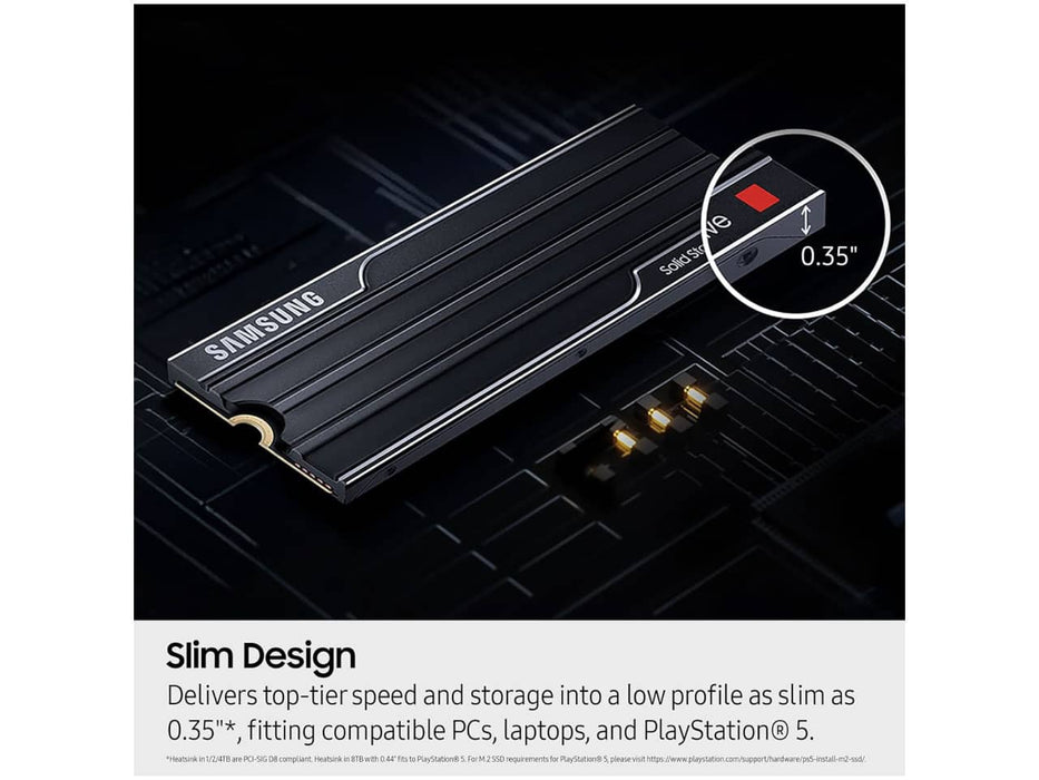 Samsung 2TB 9100 PRO with Heatsink NVMe M.2 Solid State Drive (SSD) - MZ-VAP2T0CW