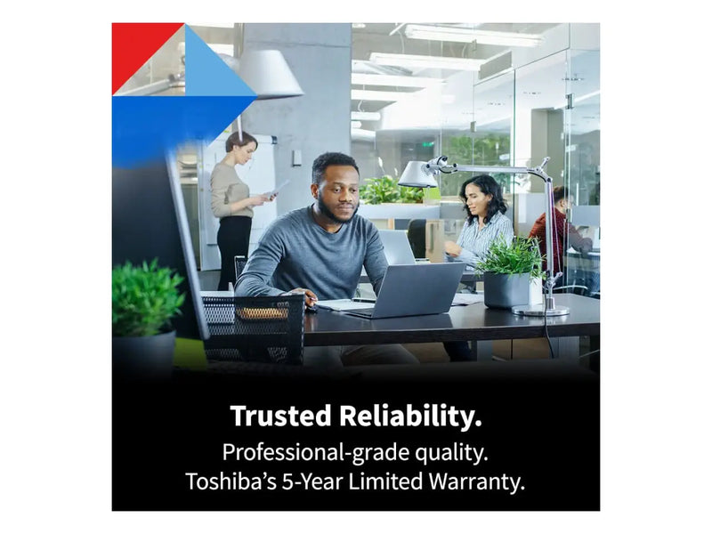 Toshiba N300 Pro 8TB NAS Internal Hard Drive (HDD) - 7200 RPM, SATA 6 Gb/s - HDWG780XZSTB