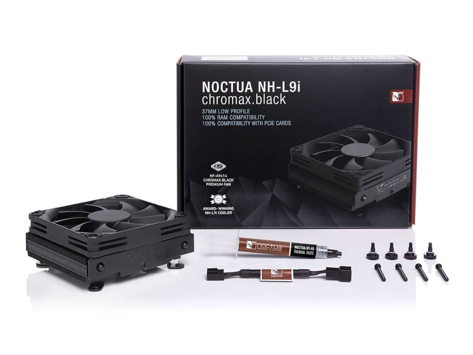 Noctua NH-L9i Chromax.Black Premium Low-Profile CPU Cooler / Heatsink, Intel LGA 1200 & 115x (Black)