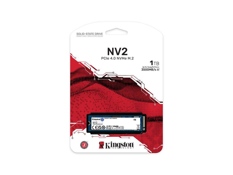 Kingston NV2 1TB NVMe M.2 2280 PCIe 4.0 Solid State Drive (SSD) - SNV2S/1000G