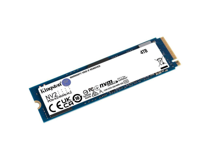 Kingston NV2 4TB NVMe M.2 2280 PCIe 4.0 Solid State Drive (SSD) - SNV2S/4000G