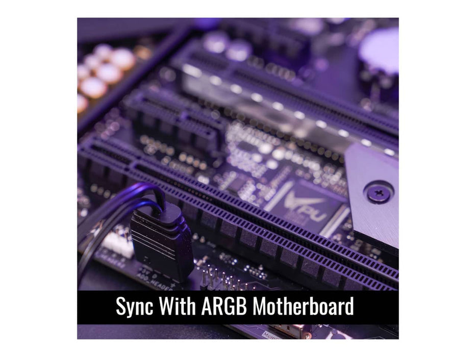 Aerocool Oasis L240 ARGB CPU Liquid / Water Cooler, 240mm Radiator, Black