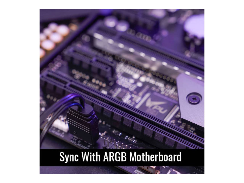 Aerocool Oasis L240 ARGB CPU Liquid / Water Cooler, 240mm Radiator, White