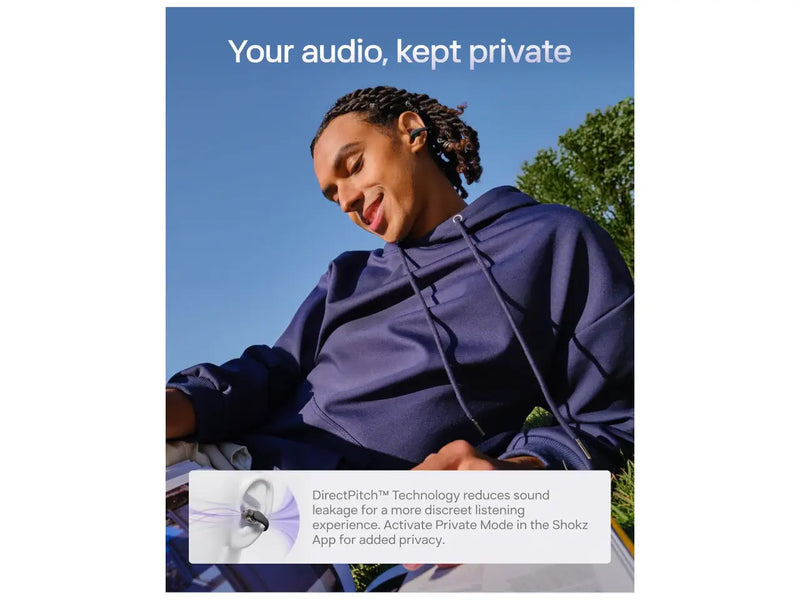 SHOKZ OpenDots Air Open-Ear Clip-On Earbuds, Bluetooth 6.1, Up to 36 Hours of Battery, Interchangeable, Touch Controls, Dual AI Noise-Canceling Microphones