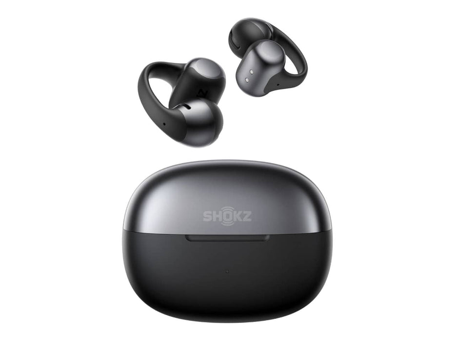 Shokz OpenDots One, Open-Ear Headphones, Wireless/Bluetooth Earbuds with Microphone, Black