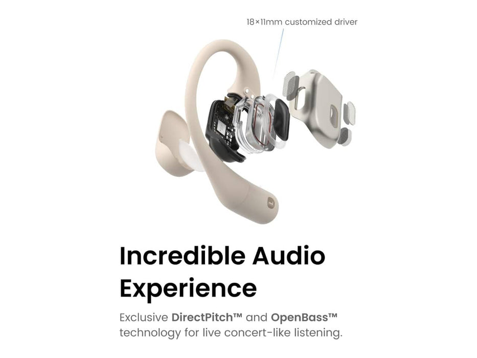 Shokz OpenFit Open-Ear True Wireless Headphones with Microphone