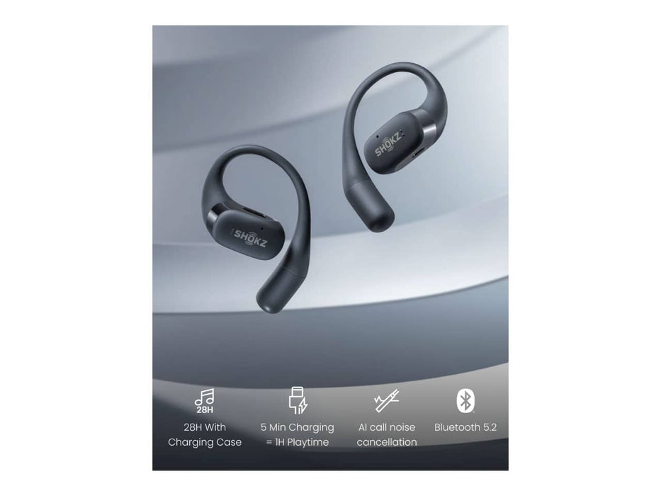 Shokz OpenFit Open-Ear True Wireless Headphones with Microphone