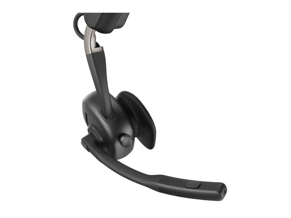 Shokz OpenMeet UC USB-C Noise-Cancelling Bluetooth Headset, Boom Mic, Open-Ear, Black