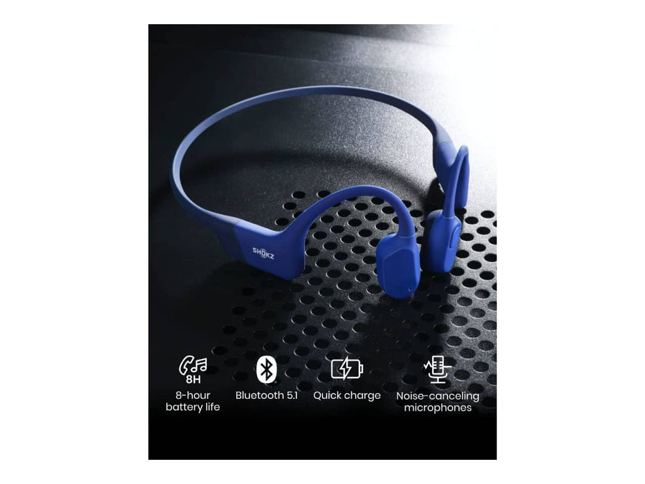 Shokz OpenRun Open-Ear Bluetooth Bone Conduction Sport Headphones