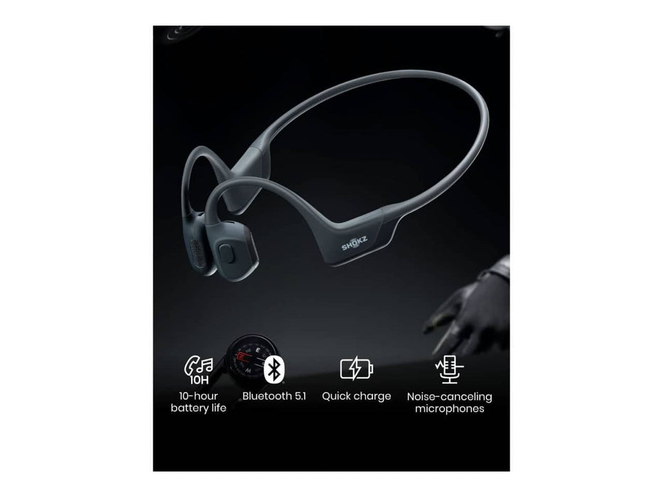 Shokz OpenRun Pro Bone Conduction Open-Ear Bluetooth Sport Headphones