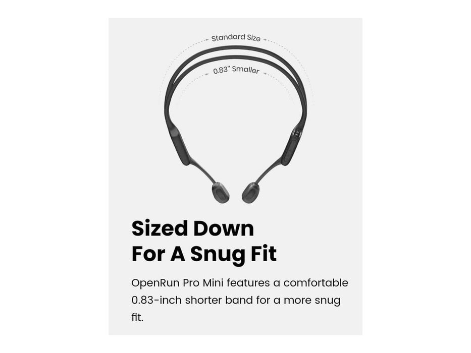 Shokz OpenRun Pro Mini Bone Conduction Open-Ear Bluetooth Sport Headphones