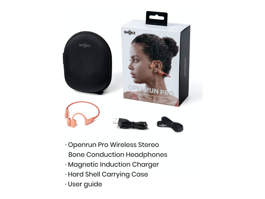 Shokz OpenRun Pro Bone Conduction Open-Ear Bluetooth Sport Headphones