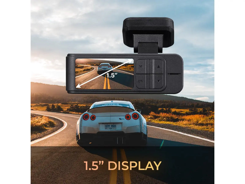 GekoGear Orbit 410 Dash Cam, 4K Front Camera, Full HD Rear Camera