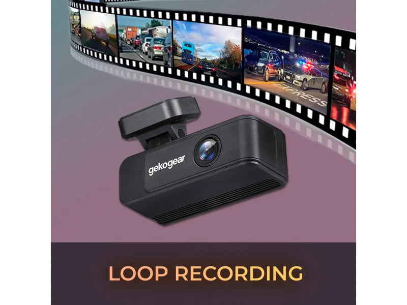 GekoGear Orbit 410 Dash Cam, 4K Front Camera, Full HD Rear Camera