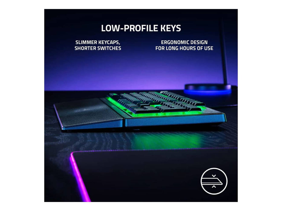 Razer Ornata V3 X Gaming Keyboard, Low-Profile Keys, Silent Membrane Switches, Chroma RGB (RZ03-04470200-R3U1)