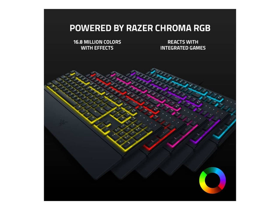 Razer Ornata V3 X Gaming Keyboard, Low-Profile Keys, Silent Membrane Switches, Chroma RGB (RZ03-04470200-R3U1)