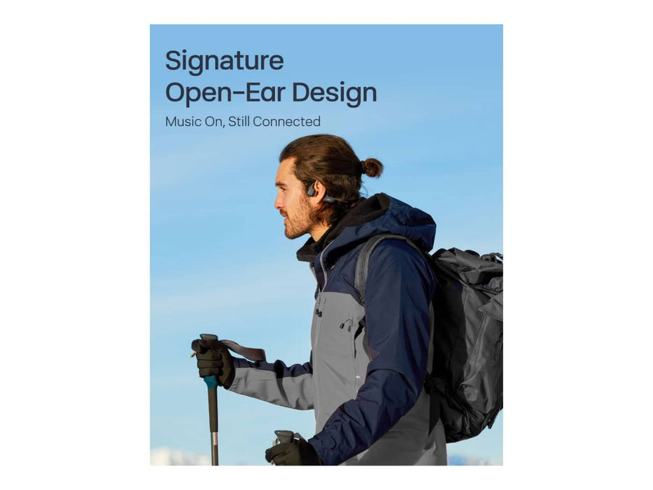 Shokz OpenRun Pro 2, Bone Conduction Open-Ear Bluetooth Sport Headphones (Black)