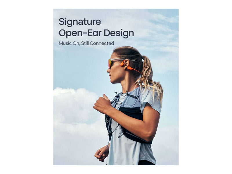 Shokz OpenRun Pro 2 Mini, Bone Conduction Open-Ear Bluetooth Sport Headphones (Orange)