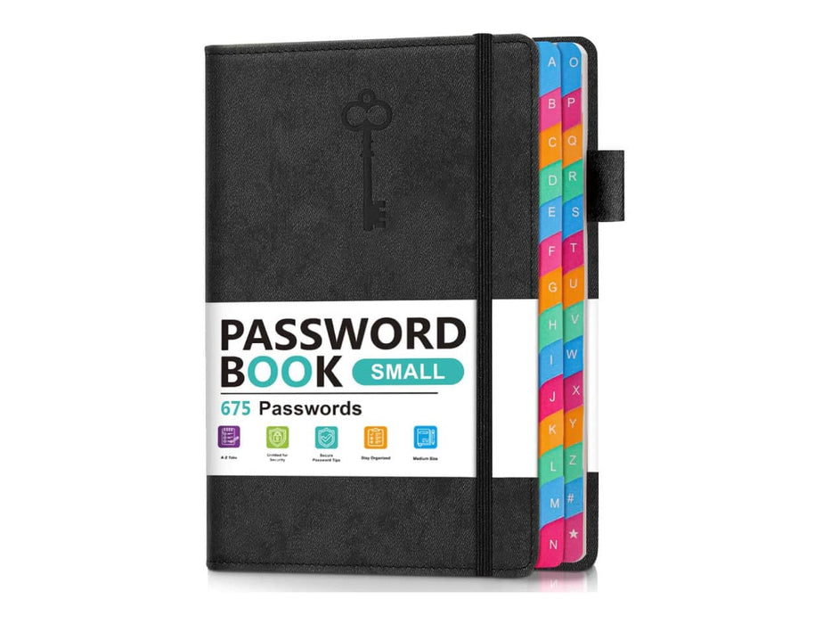 Password Book (Small, Black)